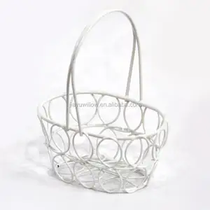 white wedding baskets metal fruit basket stand cheap wire basket