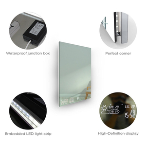 1200*600mm Contrôle Wi-Fi Intelligent Chauffage <span class=keywords><strong>Miroir</strong></span> Avec Lumière LED Affichage Météo Écran Tactile - Product Image 4