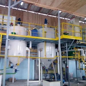 食用パーム油製造機を供給植物性ピーナッツカーネル油製造機製油所と包装ユニットHUATAI