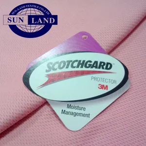 3M scotchgard moisture management finished stain release 4 grade wicking 100% polyester knit mesh fabric