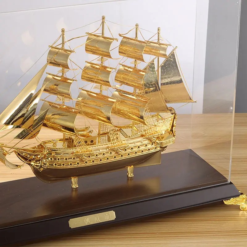 Artesanato artesanal modelo grande navio do vietnã