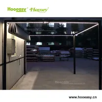 Hooeasy Accogliente perfetta qualità a buon mercato in alluminio impermeabile tende da sole pergola