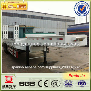 Precio de choque fabricantes de caravistas 3- eje de baja cama del carro del remolque - Product Image 1