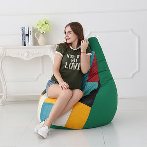 Chaise sac haricots en cuir PVC imperméable, confortable et de couleur, pour loisirs en plein air, natation plage, relaxation, à la mode - Product Image 2