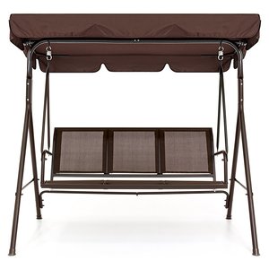 Canapé balançoire pour 3 personnes, canopée d'extérieur, pour jardin, porche, patio, Convertible - Product Image 2