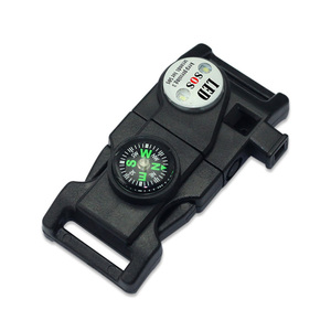 <span class=keywords><strong>Paracord</strong></span> armband gespen vuursteen aanmaakmiddel LED SOS gespen - Product Image 2