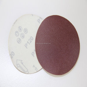 Bulat Alumina abrasif <span class=keywords><strong>Hook</strong></span> dan <span class=keywords><strong>Loop</strong></span> Disc 60-120 # Grit kertas didukung untuk mobil Polishing dengan XT - Product Image 4
