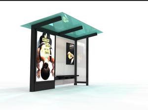 La ciudad de proyecto público inteligente personalizado digital adverstingshelter dimensiones al aire libre parada de autobús - Product Image 5
