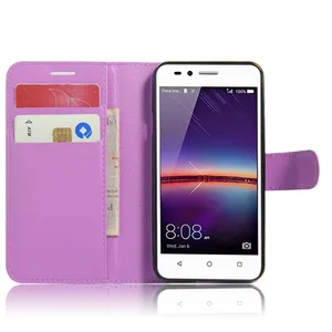 Top Dijual PU Kulit Case untuk Huawei Lua L21 Y3 II