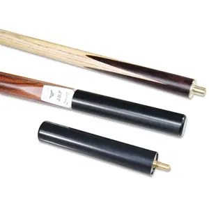 Billiard Cues 3/4 Buah Tongkat Abu Hitam Kayu Eboni Buatan Tangan Snooker Tongkat dengan Ekstensi