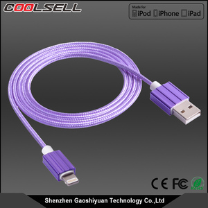 Dernière Alumnium Maille Tressé MFI câble pour Apple <span class=keywords><strong>iPhone</strong></span> <span class=keywords><strong>6</strong></span> <span class=keywords><strong>s</strong></span> avec d'origine 8pin C48 MFI usine - Product Image 5