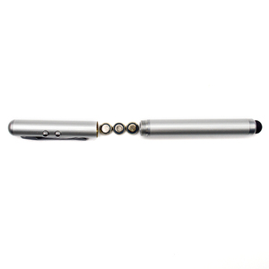 4 in1 metal lápiz bolígrafo flashinglight puntero láser pluma con plomo lápices ópticos - Product Image 6