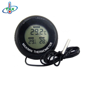 Petite taille ronde numérique chambre thermomètre hygromètre max min thermomètre - Product Image 3