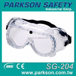 Gafas de Seguridad con Marco Flexible de PVC y 4 Orificios de Ventilación Indirecta, con Banda Elástica, Certificación CE EN166 ANSI Z87.1 SG-204 - Product Image 2