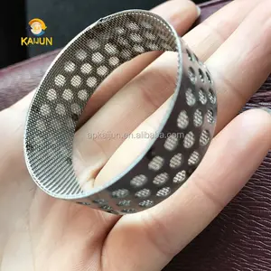 Doble capa de acero inoxidable filtro/tubo perforado Metal líquido filtros agujero redondo doble capas