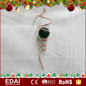 Detalles <span class=keywords><strong>de</strong></span> alta calidad <span class=keywords><strong>de</strong></span> 11 pulgadas <span class=keywords><strong>de</strong></span> plata decoración <span class=keywords><strong>de</strong></span> <span class=keywords><strong>la</strong></span> bola <span class=keywords><strong>de</strong></span> cristal del viento spinner cebo <span class=keywords><strong>de</strong></span> metal - Product Image 4