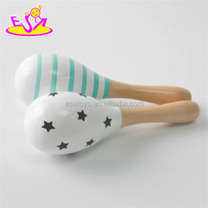 Maracas เด็กไม้ใหม่,ของเล่น Maracas เด็กสีสันสดใส,ขายไม้ร้อนของเล่นเด็ก Maracas Set W07I024