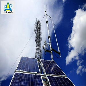 150 200 feet self supporting steel solar panel <strong>fm</strong> radio station <strong>antenna</strong> 50km wireless networks telecommunication mast tower - Product Image 4