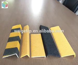 High Strength FRP GRP Fiberglass Anti Slip Stair Edge Nosing