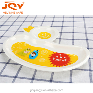 Bébé dîner ensemble canard forme plaque bonne qualité mélamine <span class=keywords><strong>assiette</strong></span> pour enfants - Product Image 2