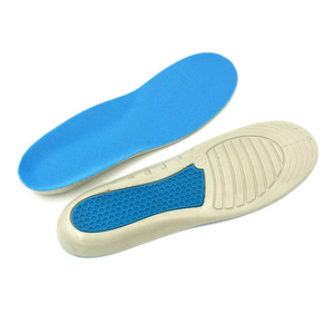 Neutrale schwarz-blaue Sport-PU-Schaum stoß dämpfende Massage gel Arbeits stiefel Innen sohle - Product Image 3