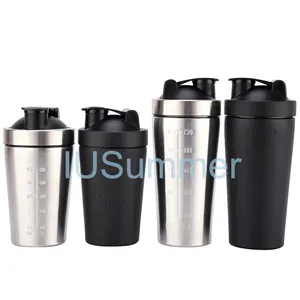 Tùy Chỉnh Thép Không Gỉ Shaker Chai Thép Không Gỉ Cho Protein Shaker