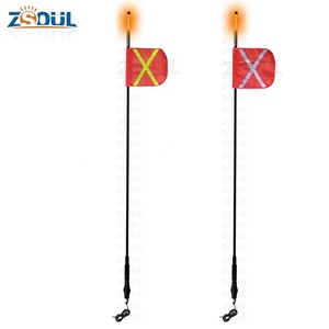 Antena de Fibra de Vidrio de Alta Calidad para Minería, 1.8m 2m <span class=keywords><strong>3m</strong></span>, con Soporte de Liberación Rápida con Resorte, Asta de Bandera LED para Minería - Product Image 6