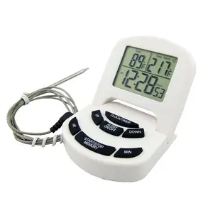 Roktools Bbq Voedsel Thermometer Met Timer Voedsel Voldoen Thermometer Temperatuur Meter