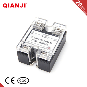 QIANJI Tienda <span class=keywords><strong>Online</strong></span> de China Negro Baja Tensión 40A SSR 3 Fases Relé de Estado Sólido - Product Image 1