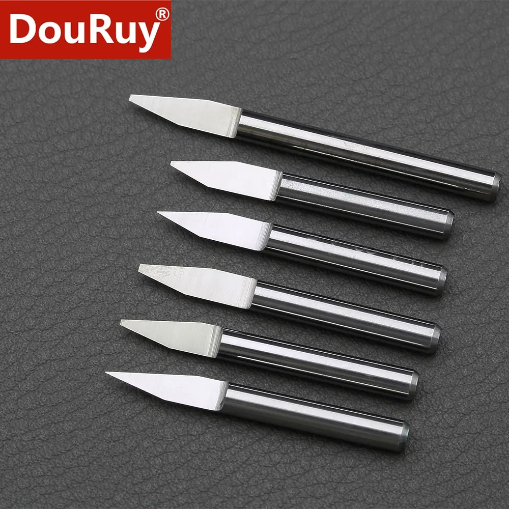 solid Carbide Engraving Bits CNC Router Bit 10/15/20/30/45/60/90 Degree Milling Cutter Tools