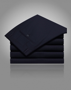 <span class=keywords><strong>Costume</strong></span> pour homme, tailleur avec un manteau et un <span class=keywords><strong>pantalon</strong></span>, tenue <span class=keywords><strong>de</strong></span> Style Mandarin, <span class=keywords><strong>bleu</strong></span> <span class=keywords><strong>marine</strong></span>, sur mesure, col montant, LLN012 - Product Image 2