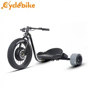 Elektrische 52V 1500W Drift Trike Gemotoriseerde Voor Volwassen Drift