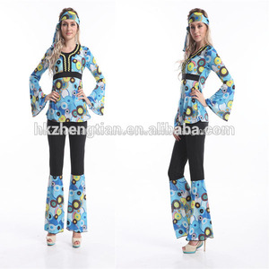 rétro 60s 70s hippy hippie déguisements <span class=keywords><strong>costume</strong></span> 1960s 1970s dames femmes - Product Image 1