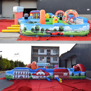 Pista de Carreras Inflable Fun City para Carreras de Autos de Circuito en Venta - Product Image 4