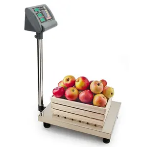Balança de pesagem com impressora de código de barras, balança de bancada plataforma de 100kg