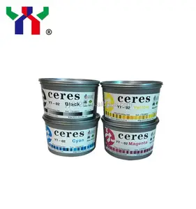 Offset Ink Cmyk Offset Sheet Fed Ink Ceres YT-02 Offset CMYK Ink For Paper