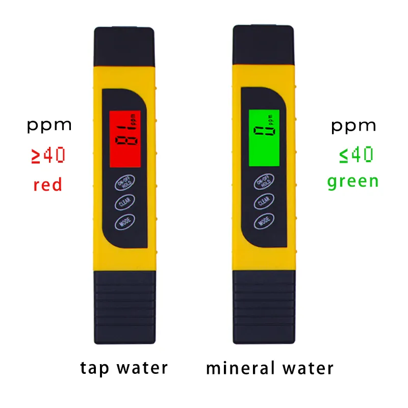 Portable Filter Water Quality Purity Pen Type Tester LCD Digital 3 in 1 PPM TDS EC Meter Tester with Backlight