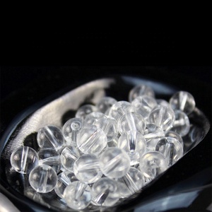 Großhandel dekorative Perlen Vorhänge 6mm runde Glasperlen Kristall perlen transparente natürliche Schmuck Geschenk verpackung Volkskunst - Product Image 2