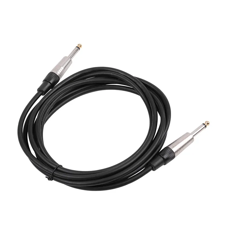 High quality durable 6.35mm male to male guitar cable jack 1/4 instrument cable Extension Cable For Electric Guitar 6m