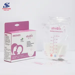 थर्मल सेंसर स्तन के दूध का भंडारण बैग 250ml क्षमता