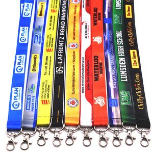 Vente en gros divers cordon de cou fin en polyester noir bon marché pour établissement public - Product Image 6