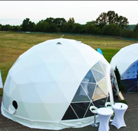Tente de camping en forme de dôme géomantique, idéale pour une maison en plein air