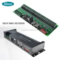 30 चैनल DMX512 एलईडी पट्टी प्रकाश के लिए डिकोडर आरजीबी DMX नियंत्रक का नेतृत्व किया