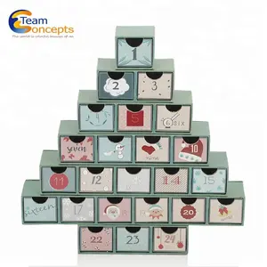 China Supplier Custom Christmas Advent Calendar Packaging Box