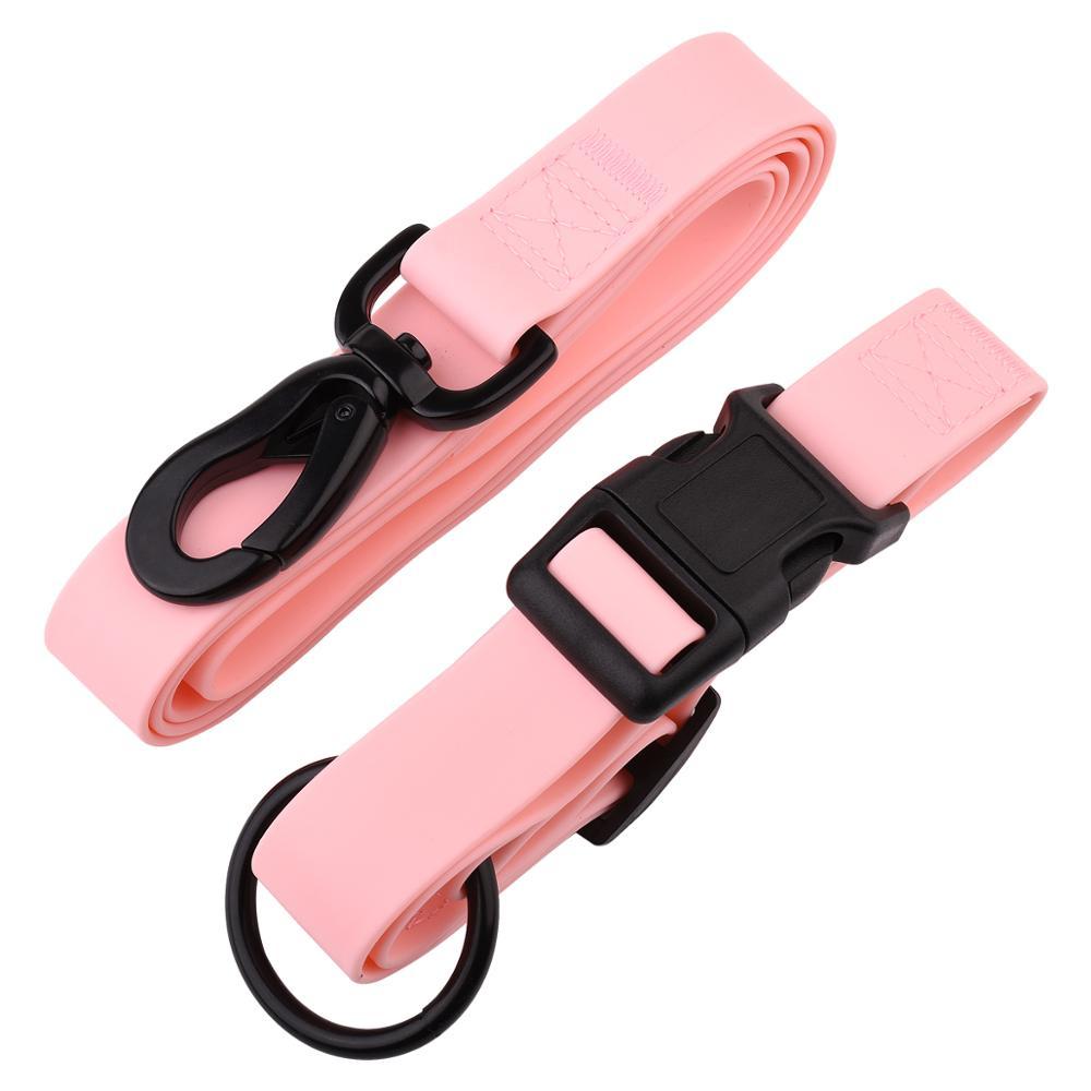 Accept custom high-grade waterproof and not easy to break pink pet collar and leash