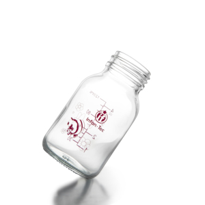 Di alta qualità 5oz/150ml di <span class=keywords><strong>vetro</strong></span> bottiglia di alimentazione del bambino bottiglia di latte con capezzolo di silicone - Product Image 4