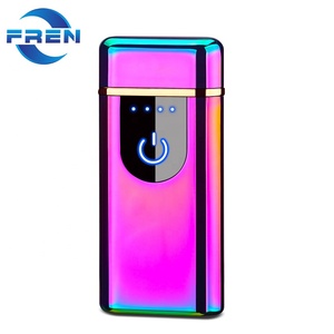 Accendino Elettronico Ricaricabile in Lega di Zinco dal Design Classico, <span class=keywords><strong>Antivento</strong></span>, con Batteria al Litio, per Sigarette, Campeggio e Uso Esterno Portatile - Product Image 3