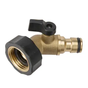 Garden irrigation brass water one way shut off valve