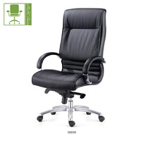 Chaise de direction en cuir de luxe avec cadre en fer, design pivotant moderne, style élévateur - pour les patrons et les meubles de bureau, chaises de salle de réunion