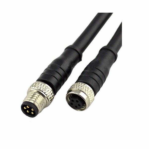 2 M cable de extensión macho a hembra 5 pin carpeta m8